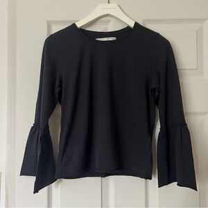 Abercrombie & Fitch Black Bell Sleeve Tee